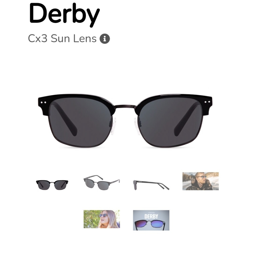 Enchroma outdoor color blind  sun glasses with hard case . Black frame unisex.